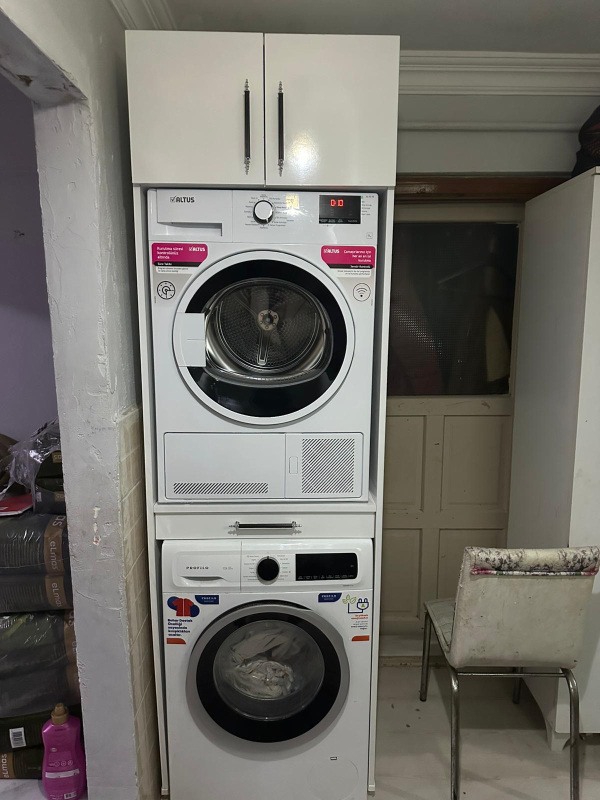 Çamaşır Makinesi Dolabı
